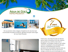 Tablet Screenshot of aguadecocohotelpousada.com.br